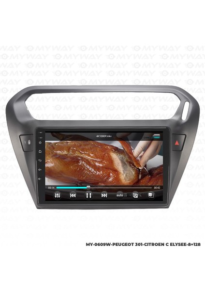 Peugeot 301 Android 12 Multimedya Carplay 4gb RAM+64GB HDD Navigasyon Ekran