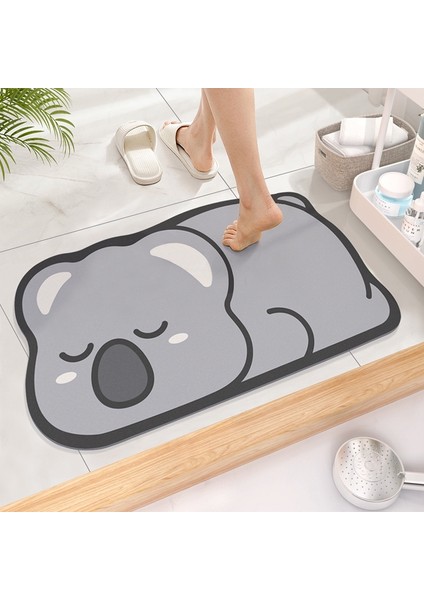 Şirin Diatom Süper Emici Banyo Mat Cartoonjee - Slip Quick - Bath Mat Mat Kat Mat (Yurt Dışından)