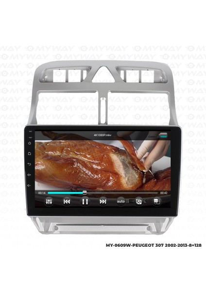 Peugeot 307 Android 12 Multimedya Carplay 4gb RAM+64GB HDD Navigasyon Oem Ekran