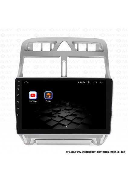 Peugeot 307 Android 12 Multimedya Carplay 4gb RAM+64GB HDD Navigasyon Oem Ekran