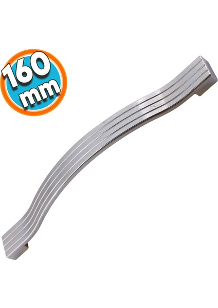 Mobilya Mutfak Dolabı Çekmece Kapı Dolap Kapak Kulpu Kulbu Krom 160 mm Metal Kulp