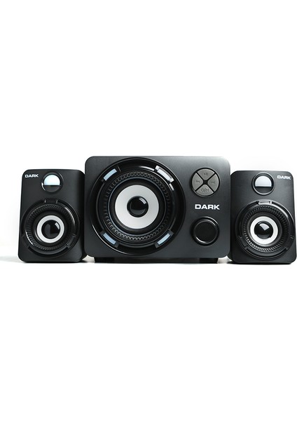 SP-214 Total 11W Rms 7 Farklı Renk Titreşimli LED 2+1 Multimedya Speaker (DK-AC-SP214)