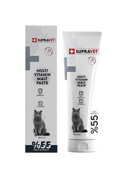 Supravet Malt Paste Multivitamin Kedi Macunu 100 gr