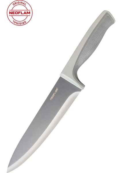 Fika Microban Santoku Bıçağı 18 cm Gri NEOGSK018