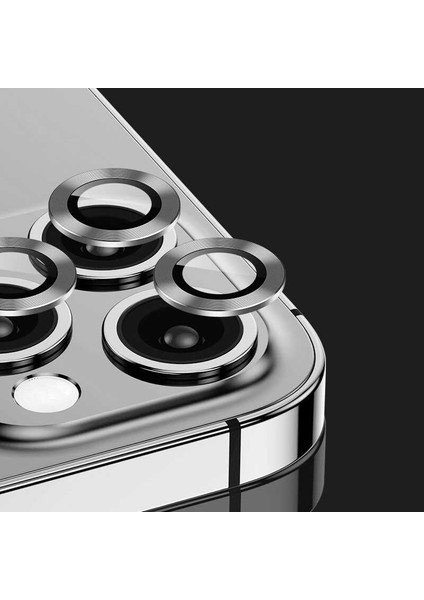 Apple iPhone 13 Pro Max Kamera Lens Koruyucu Renkli Tasarım Kolay Takma Aparatlı (Cl-07)