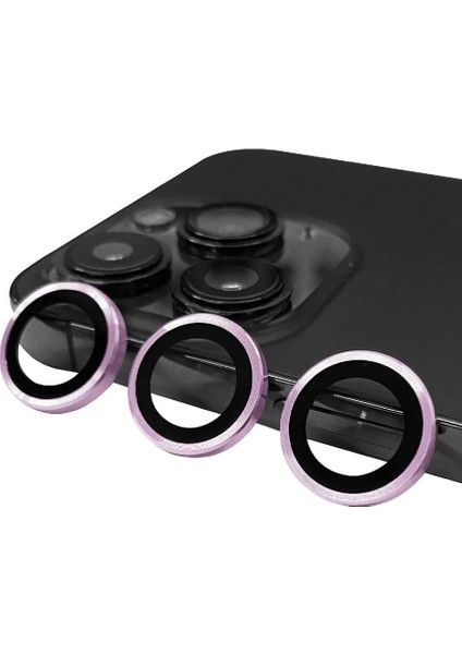 Apple iPhone 14 Pro Kamera Lens Koruyucu Renkli Tasarım Kolay Takma Aparatlı (Cl-07)