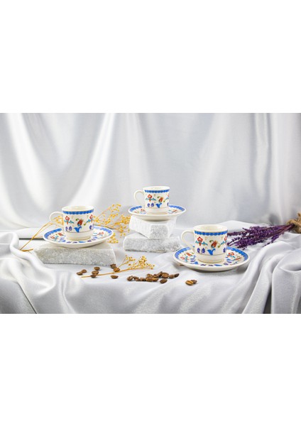 Altın Yaldızlı Porselen Fincan Takımı 2'li