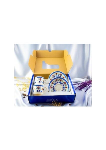 Altın Yaldızlı Porselen Fincan Takımı 2'li modelleri