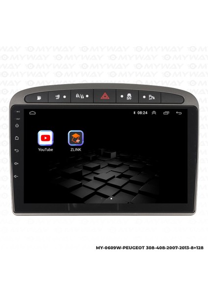 Peugeot 308 Android 12 Multimedya Carplay 4gb RAM+64GB HDD Navigasyon Ekran indirimleri