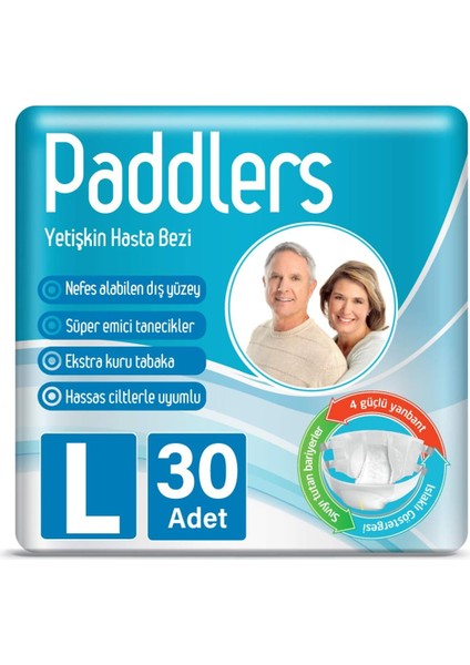 Paddlers L Beden Yşkin Hasta Bezi (1 x 30 Adet)