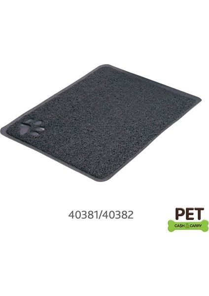 Trixie Kedi Tuvaleti Önü Paspası 45×37CM Antrasit - Farmapets