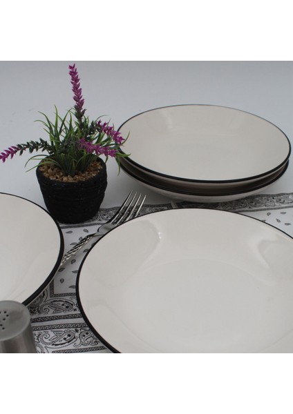 Anka 20 cm Seramik Yemek Tabağı 6 Adet