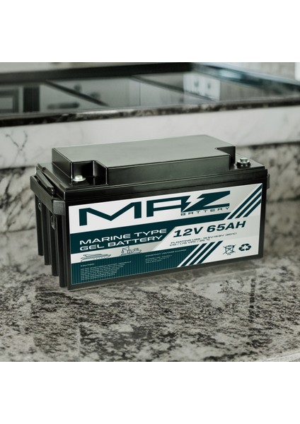 12 Volt 65 Amper (Ah) Marine Jel VRLA Akü (Yeni Üretim)