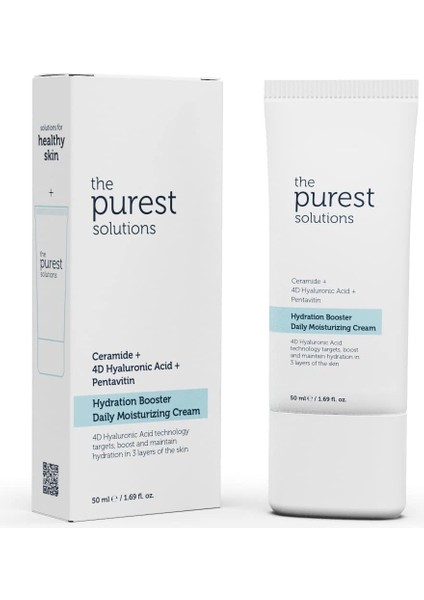 The Purest Solutions, 24 Saat Etkili Günlük Yoğun Nemlendirici Cilt Bakım Kremi 50 ml