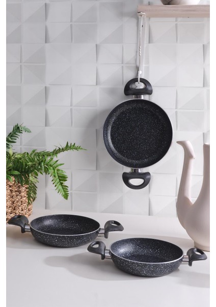 Comfort Sahan Seti Granit 3'lü Sahan Tavası 18-20-22 cm