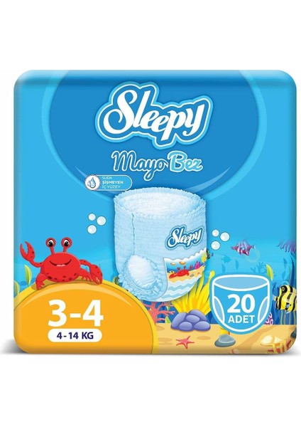 Sleepy 4 Numara Maxi Mayo Külot Bez (1 x 20 Adet)