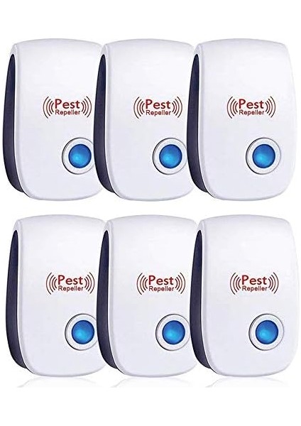 6'lı Ultrasonik Kovucu Paket Ultrasonik Fare Kovucu (Yurt Dışından)