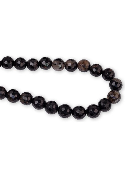 8 mm Faset Siyah Turmalin Taşı Dizi fiyatları
