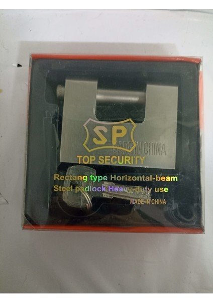 Top Security Kayar Milli Asma Kilit 91 mm