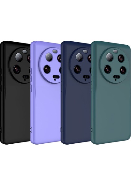 Xiaomi Mi 13 Ultra Kılıf Mara Lansman Silikon Mat Soft Içi Kadife Siyah