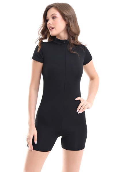 Siyah Kadın Deniz Havuz Spor Tulum modelleri