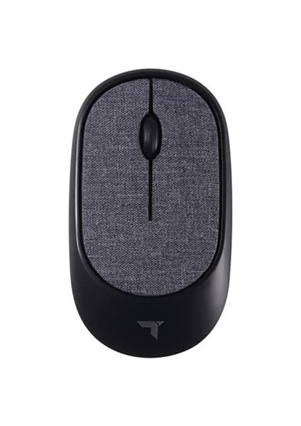Ergonomik Sessiz Kablosuz Siyah Optik Mouse Kumaş Detaylı