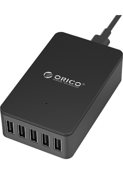 5 Port USB 40W Akıllı Masaüstü Hızlı Şarj Cihazı, Cse-5u-Eu-Bk-Pro, Siyah