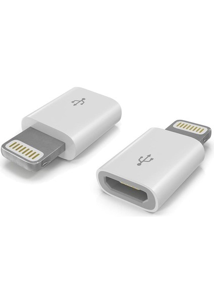 Mavi Ay Bilişim For iPhone Lightning 8 Pin Için Micro USB Dönüştürücü Data/şarj Adaptörü