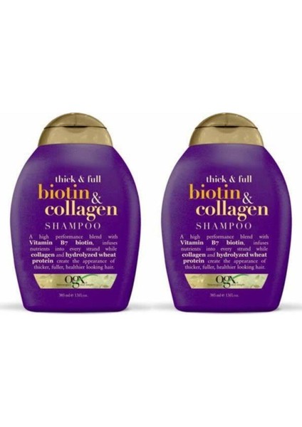 Organix Biotin - Collogen Şampuan 385 ml + Saç Kremi 385 ml