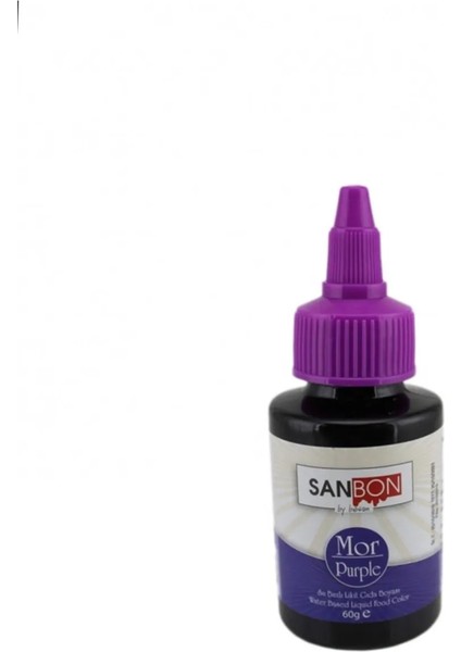 Gıda Boyası Su Bazlı Likit Sıvı Gıda Boyası 60 gr Mor Renk