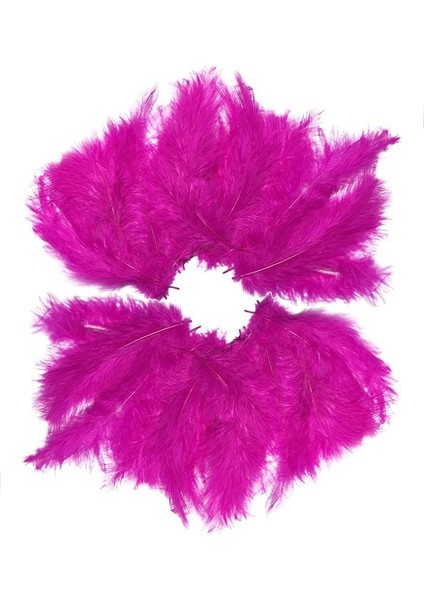 Fuşya Renk Dekorasyon ve Balon Içi Süsleme Tüyü 100 Lü 1 Paket fiyatları