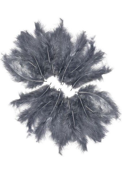 Gümüş Renk Dekorasyon ve Balon Içi Süsleme Tüyü 100 Lü 1 Paket fiyatları