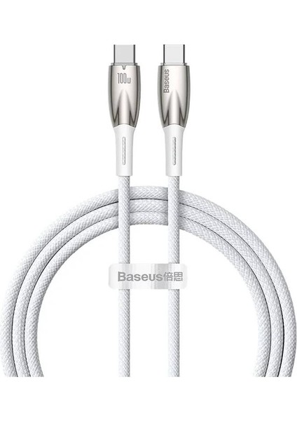 Super Şarj 2mt 100W Type-C Şarj Kablosu 480MBPS Veri Aktarım Huawei Samsung Xiaomi Şarj Kablosu