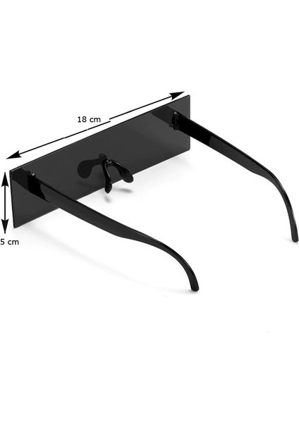 Siyah Renk Göz Sansür Gözlüğü 1 Adet Hallowretro modelleri