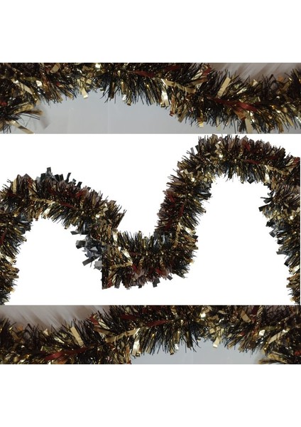 Altın Siyah Çift Renk 6 cm Halloween Parti Sim Garland Süs 180 cm 1 Adet fiyatları