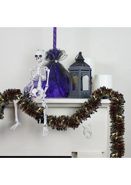 Altın Siyah Çift Renk 6 cm Halloween Parti Sim Garland Süs 180 cm 1 Adet modelleri