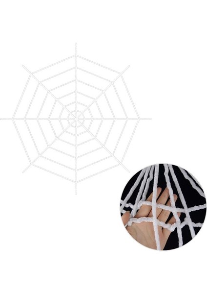 Halloween Ip Örümcek Ağı 1,5 Metre Beyaz Renk 1 Adet