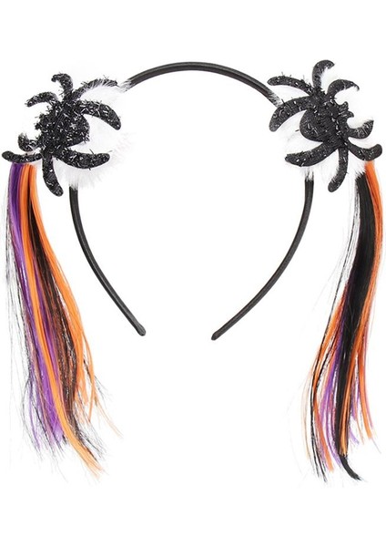 Halloween Saçlı Örümcek Tacı Yetişkin Çocuk Uyumlu 1 Adet 14 x 11 cm modelleri