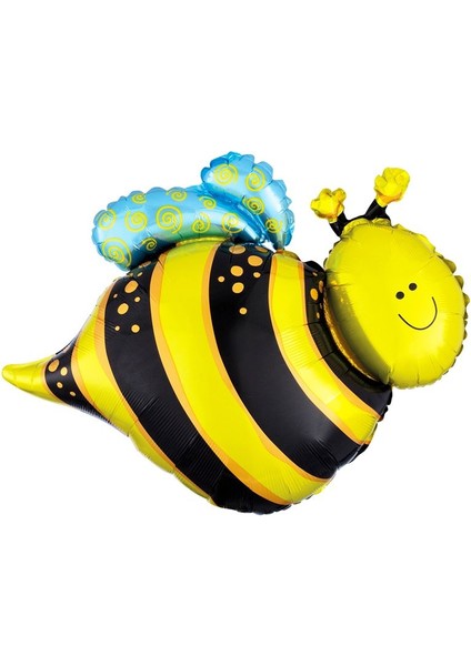 Sarı Renk Arı Maya Folyo Balon 80 x 71 cm 1 Adet