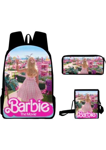 Serisi Resim Kampüs Sırt Çantası 3D Oxford Kumaş Okul Çantası Üç Parçalı Okul Çantası Kalem Kutusu (Yurt Dışından)