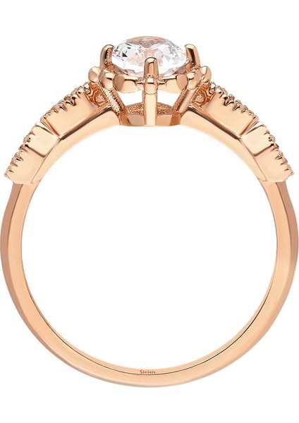 Pırlanta ve Beyaz Topaz Taşlı Henna Yüzük 0447R0040 modelleri