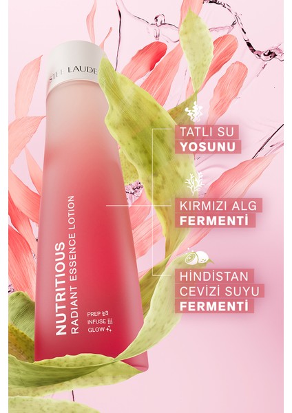 Estee Lauder Nutritious Radiant Essence Gözenek Sıkılaştırıcı, Yağ Kontrolü Sağlayan Bakım Losyonu - 200ML