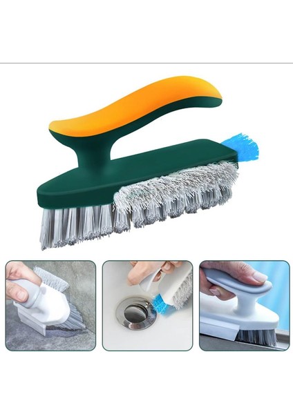 Saplı Çok Amaçlı Sert Temizlik Fırçası Fayans Lavabo Halı Banyo Temizleme Fırça