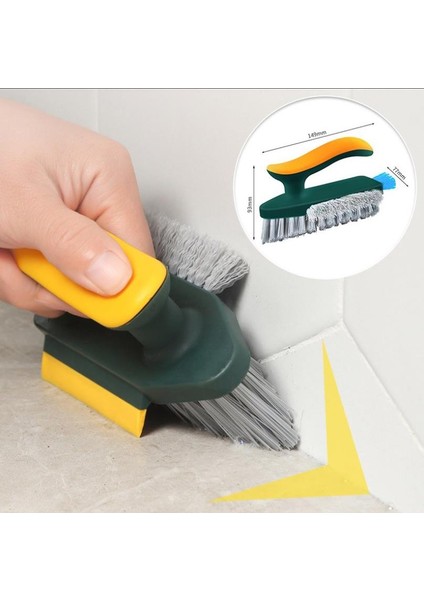 Saplı Çok Amaçlı Sert Temizlik Fırçası Fayans Lavabo Halı Banyo Temizleme Fırça