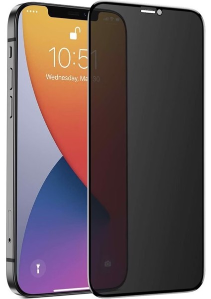 Iphone 12 Pro Uyumlu Hayalet Ekran Koruyucu Cam Tam Kaplama 9d