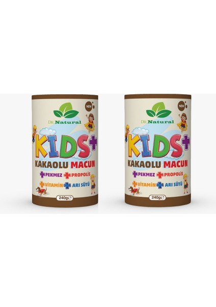 Dr Natural Çocuk Macunu Kakao - Arı Sütü - Propolis - Pekmez ve Vitamin 240 gr ( 2 Adet ) fiyatları