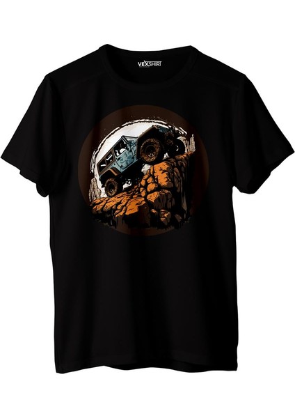 Kadın Offroad Temalı Regular Tişört