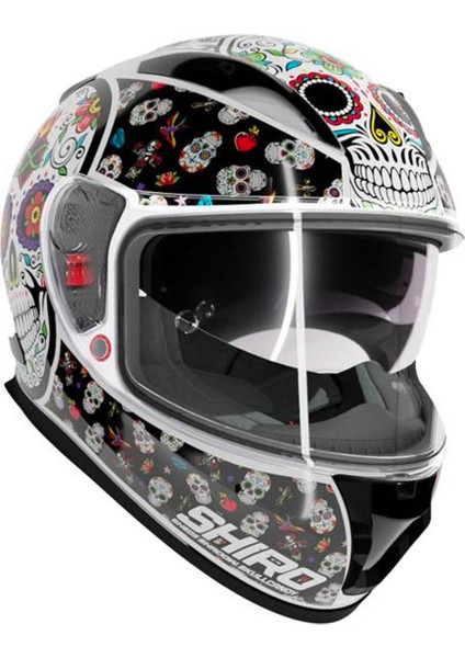 SH-605 Sv Skull Candy Full Face Motosiklet Kaskı + Iridium Vizör modelleri