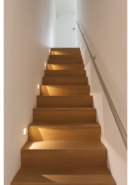 5 Watt Beyaz Işık Antrasit Kasa, Sensörsüz Merdiven, Basamak, Koridor, Antre Armatürü, LED Armatür modelleri