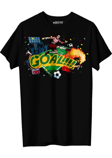 Erkek Futbol Temalı Regular Tişört